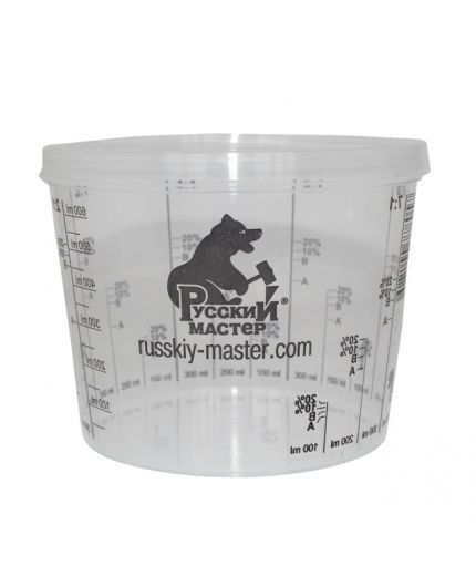 Русский мастер Емкость пластиковая 0,75л для смешивания красок