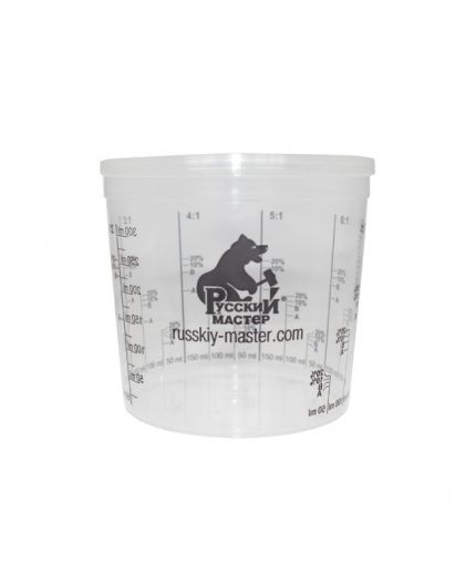 Русский мастер Емкость пластиковая 0,385л для смешивания красок