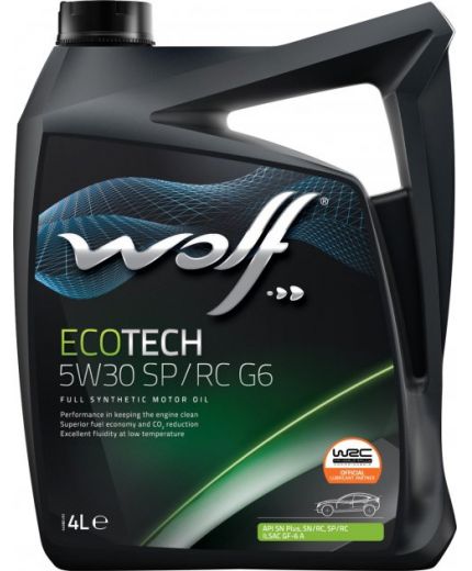 Моторное масло WOLF EcoTech SP/RC G6 5W-30 5л (заменен на 1675/5)