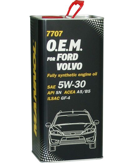 Моторное масло MANNOL 7707 OEM for Ford Volvo 5W-30 SN METAL 1л