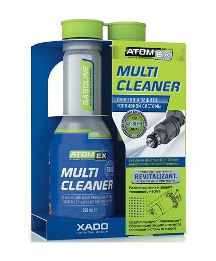 XADO Atomex Multi Cleaner очиститель бензиновых топливных систем и LPG (баллон) 250мл