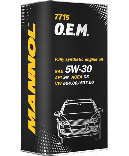 Моторное масло MANNOL 7715 LONGLIFE 504/507 5W-30 SN/CF METAL 5л Фото 2