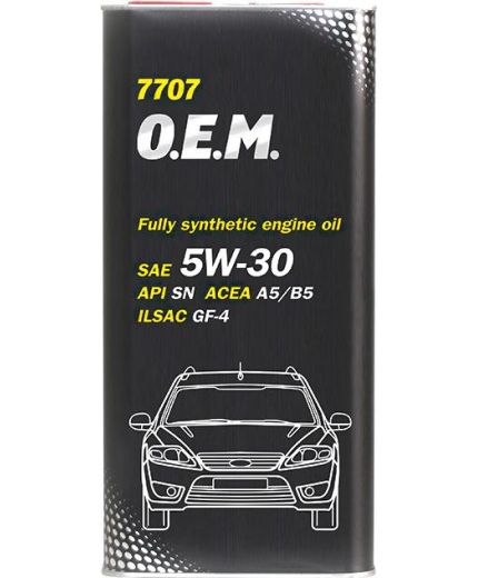 Моторное масло MANNOL 7707 OEM for Ford Volvo 5W-30 SN METAL 5л Фото 2