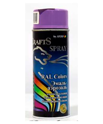 CRAFTS Краска RAL 9005 черный мат 400мл