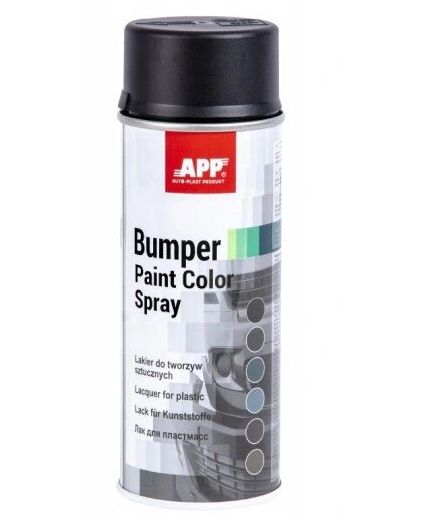 APP Краска BUMPER paint для бамперов в аэрозоли 400мл тёмный антрацит