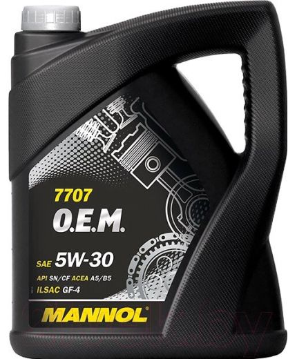 Моторное масло MANNOL 7707 OEM for Ford Volvo 5W-30 SN/CF ESTER 5л