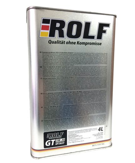 Моторное масло ROLF GT SAE 5W-30, API SN/CF 4л Фото 2