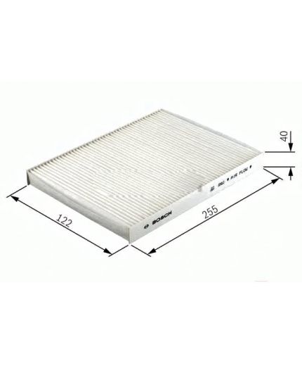 BOSCH Фильтр салонный (без рамки)
