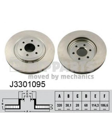 NIPPARTS Тормозной диск