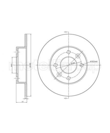 METELLI Тормозной диск
