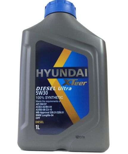 Моторное масло HYUNDAI XTeer Diesel Ultra 5W-30 1л Фото 2