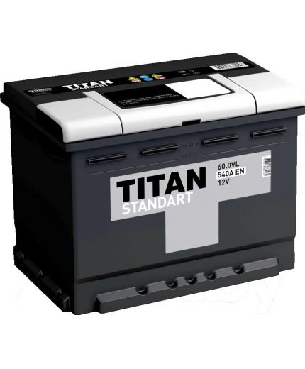TITAN Аккумулятор Standart 60.0VL 540А (60 А/ч) Фото 2