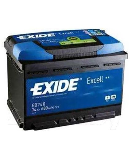 EXIDE Аккумулятор Excell EB741 680А (74 А/ч)