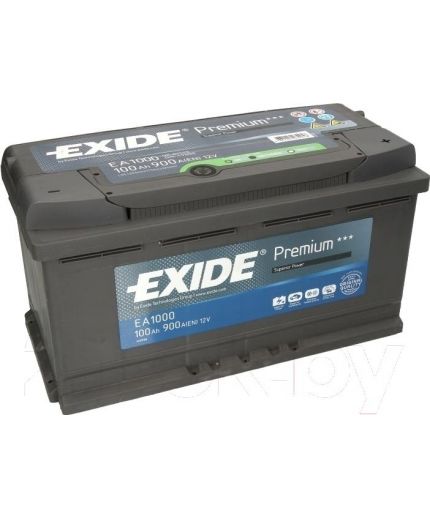 EXIDE Аккумулятор Premium EA1000 900А (100 А/ч) Фото 3