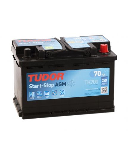 Tudor Аккумулятор Start-Stop AGM TK700 760А (70 А/ч) Фото 2