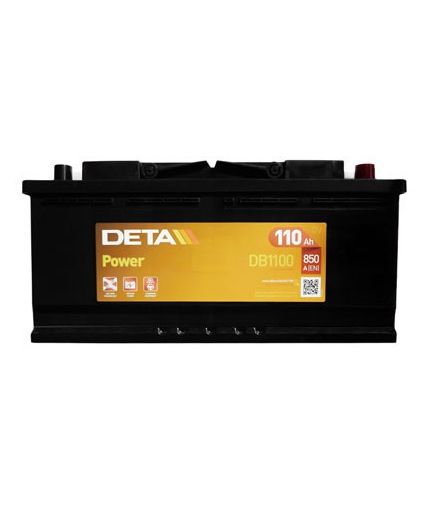 DETA Аккумулятор Power DB1100 850А (110 А/ч)