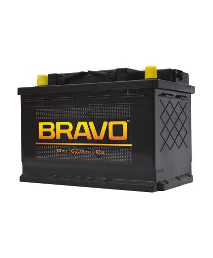 BRAVO Аккумулятор 6CT-74 L 650А (74 А/ч) Фото 2