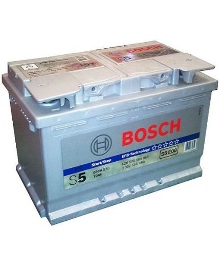 BOSCH Аккумулятор S5 E08 650А (70 А/ч)