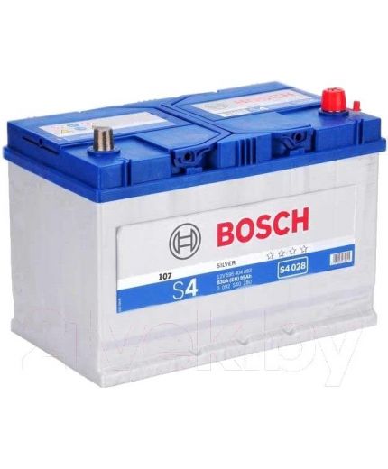BOSCH Аккумулятор S4 028 830А 95 (А/ч) JIS Фото 5