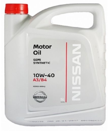 Моторное масло NISSAN 10W-40 A3/B4 5л Фото 2