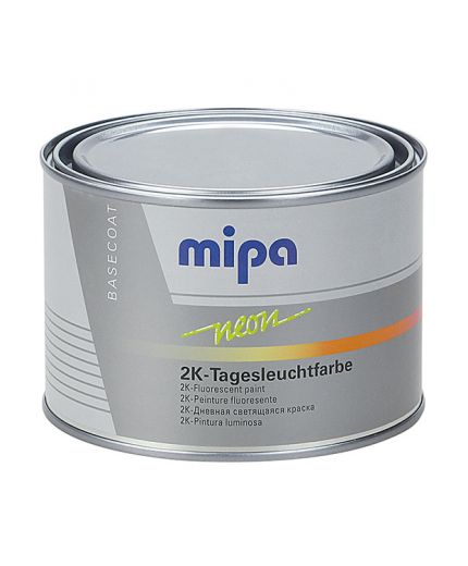 MIPA Neon Двухслойная флуоресцентная краска RAL3026 светящийся красный 0,5л