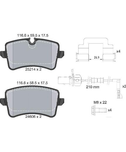 Textar Колодки дисковые задние Фото 2