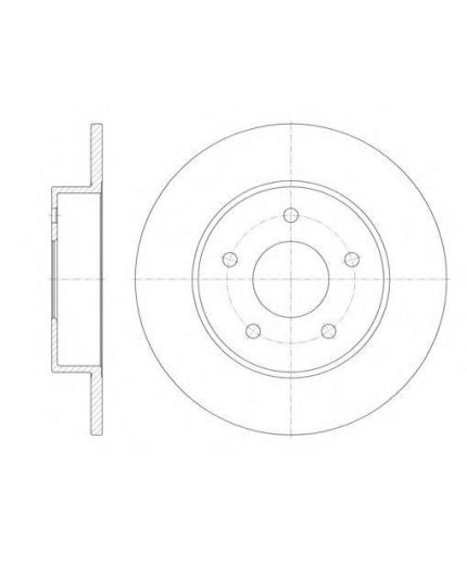 REMSA Тормозной диск задний