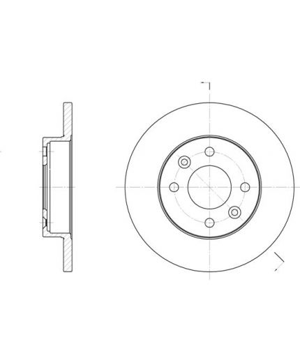 REMSA Тормозной диск передний