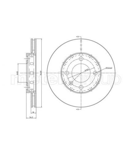 Trusting Тормозной диск