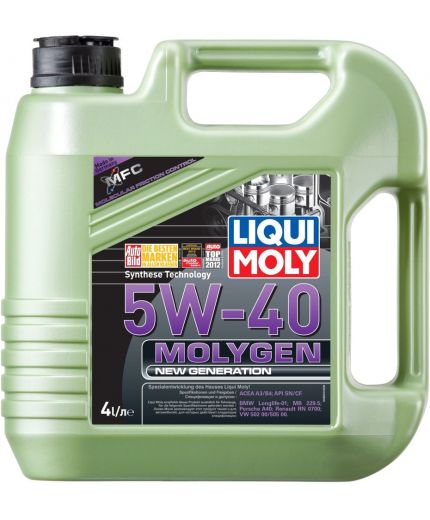 Моторное масло LIQUI MOLY Molygen New Generation 5W-40 4л