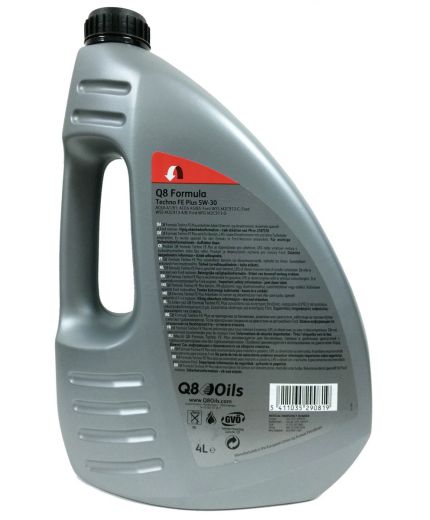 Моторное масло Q8 Techno FE Plus 5W-30, 4л Фото 2