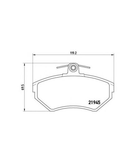 BREMBO Колодки дисковые