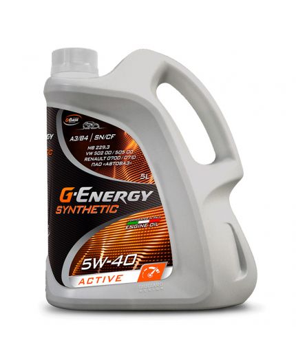 Моторное масло G-ENERGY Synthetic Active 5W-40 5л Фото 2