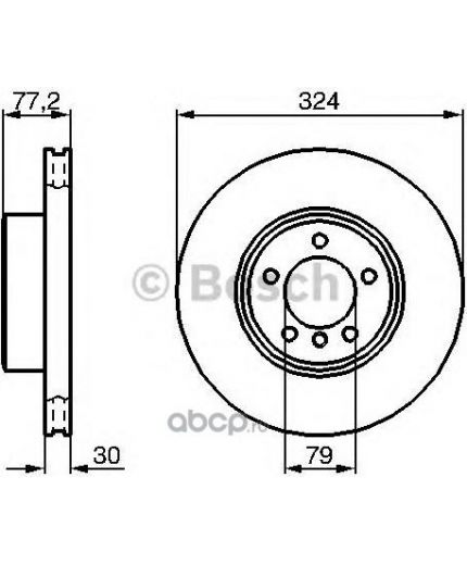 BOSCH Тормозной диск