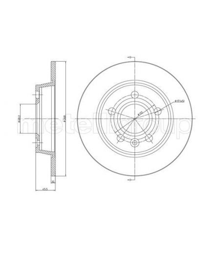 METELLI Тормозной диск