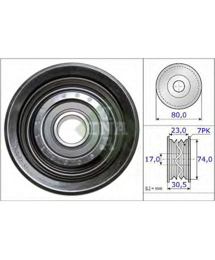 INA Ролик обводной Фото 2
