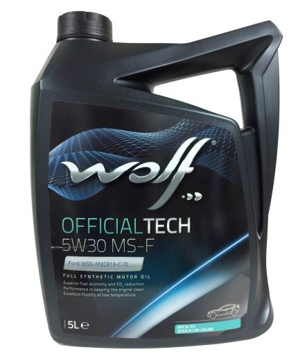 Моторное масло WOLF OfficialTech 5W-30 MS-F 5л Фото 2