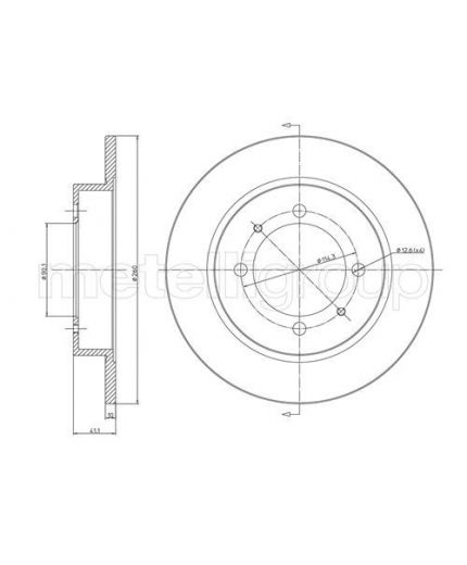 METELLI Тормозной диск