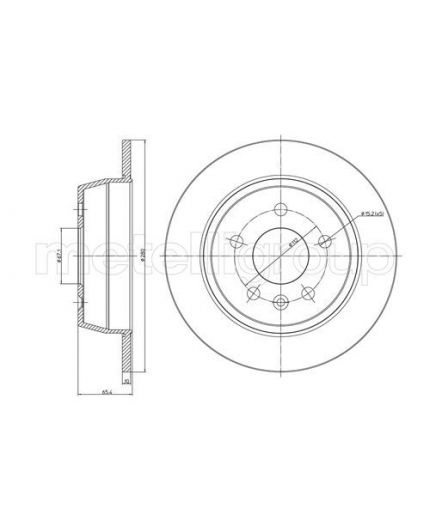 METELLI Тормозной диск