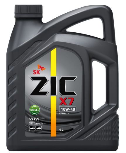 Моторное масло ZIC Х 7 10W-40 DIESEL 4л Фото 2