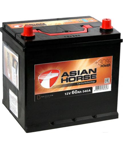Asian Horse Аккумулятор 60 JL 540А (60 А/ч)