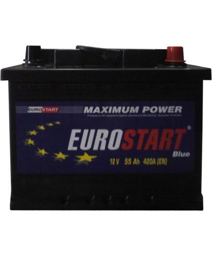 Eurostart Аккумулятор Blue 6CT-55 430А (55 А/ч)