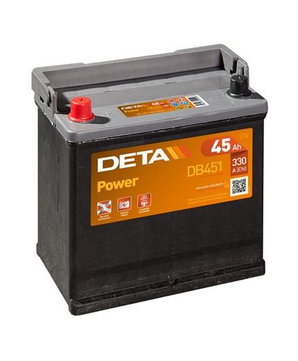 DETA Аккумулятор Power DB451 330А (45 А/ч)