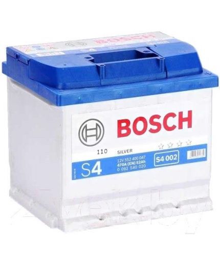 BOSCH Аккумулятор S4 002 470А (52 А/ч) Фото 4