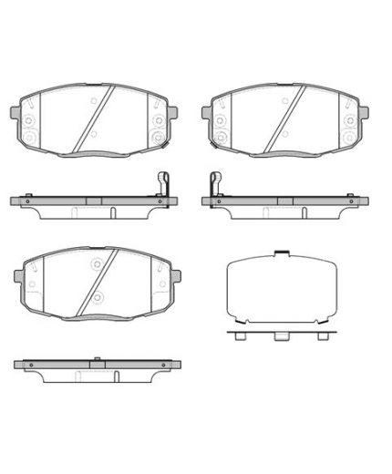 REMSA Колодки дисковые	передние