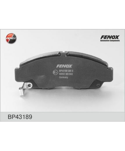 FENOX Колодки дисковые передние