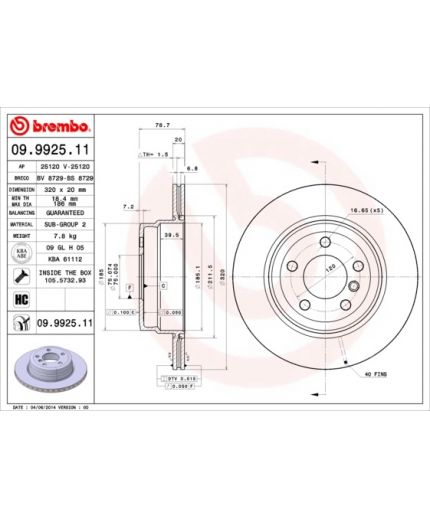 BREMBO Тормозной диск Фото 3