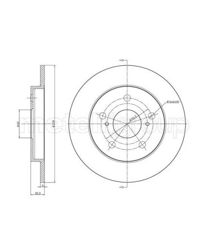 Trusting Тормозной диск Фото 2