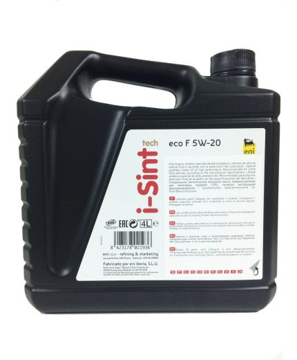 Моторное масло ENI I-SINT TECH ECO F 5W-20 4л Фото 2