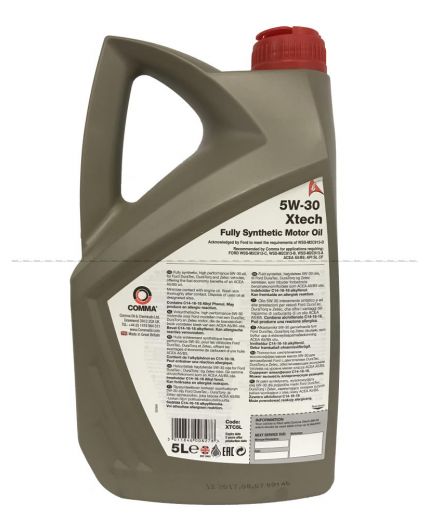 Моторное масло COMMA Xtech 5W-30 5л Фото 2